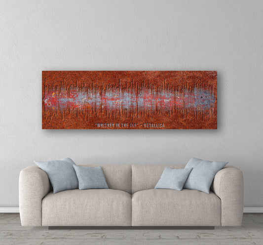 Gift For Dad | "Whiskey In The Jar" Metallica | Gift For Boyfriend | SoundWave Art Print