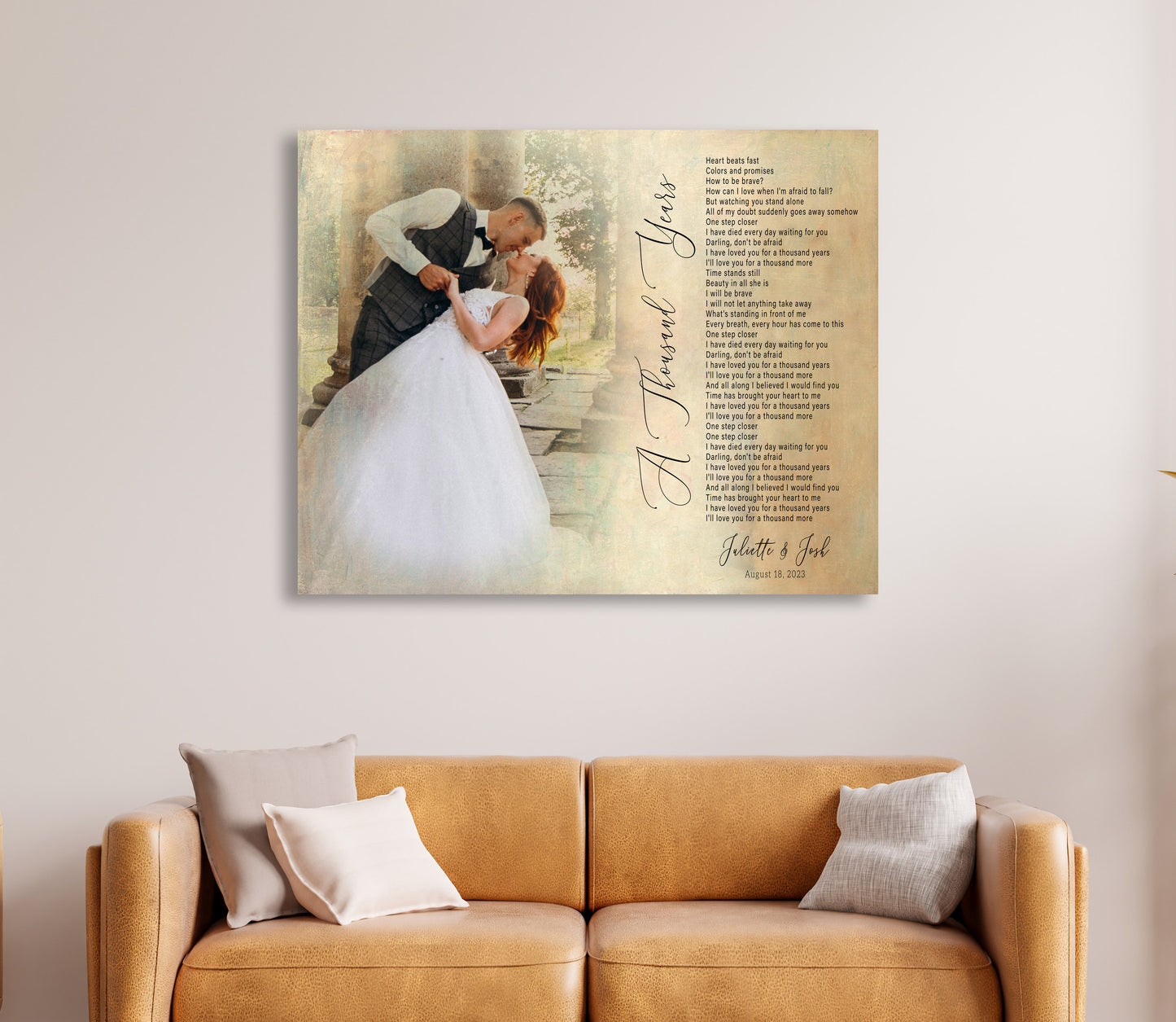 Valentine’s Day Personalized Song Lyrics & Photo Print