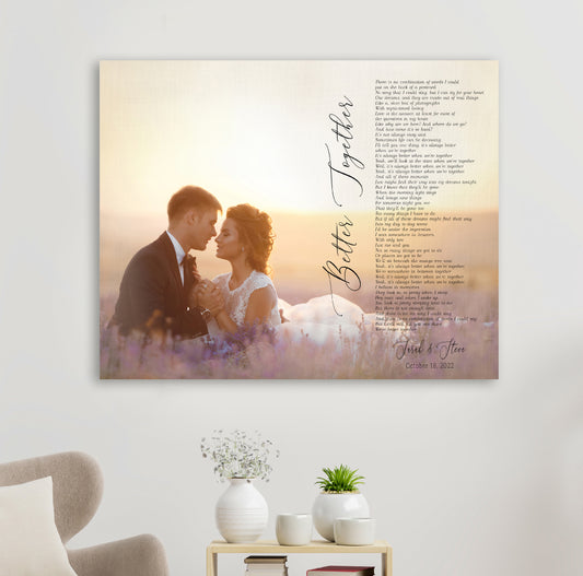 Valentine’s Day Personalized Song Lyrics & Photo Print