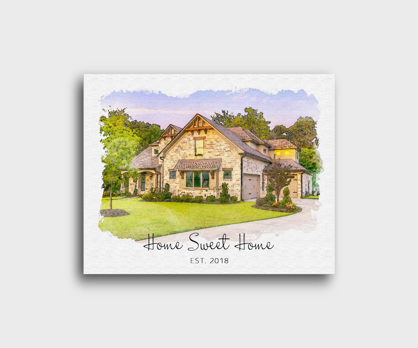 House Portrait Housewarming Gift | Celebrate Your Happy Place with a Custom Watercolor Print!