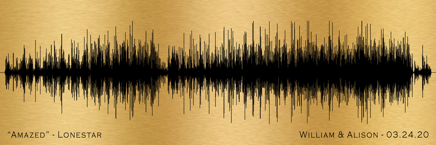 8th Bronze Anniversary Gift - 8th Year Anniversary Gift -  Wedding Anniversary Gift For Him - Soundwave Art