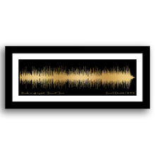 Load image into Gallery viewer, 8th Anniversary Gift - Bronze Anniversary Gift - Song Sound Wave - Wedding Anniversary Gift For Him