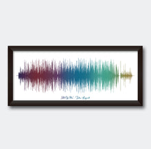 Load image into Gallery viewer, Soundwave Art Print - Song Sound Wave Print - Valentine's Day Gift For Men