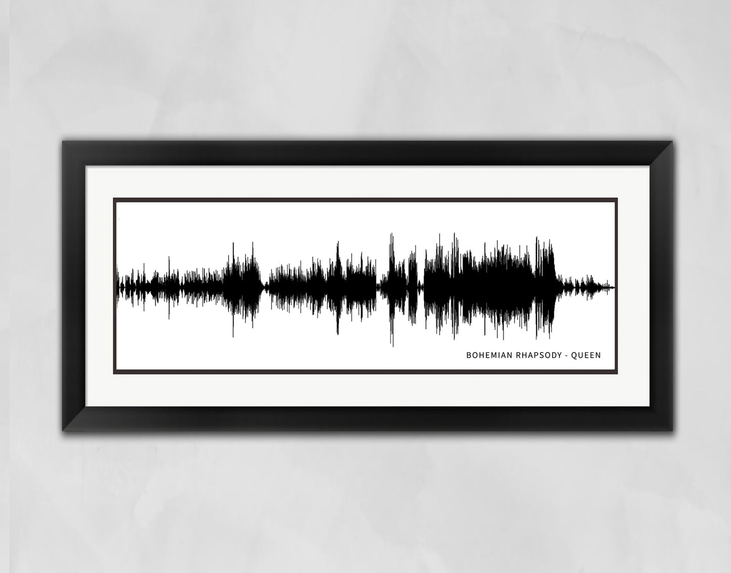 Song Wave Art | Personalized Gift From Your Favorite Song | Queen "Bohemian Rhapsody"