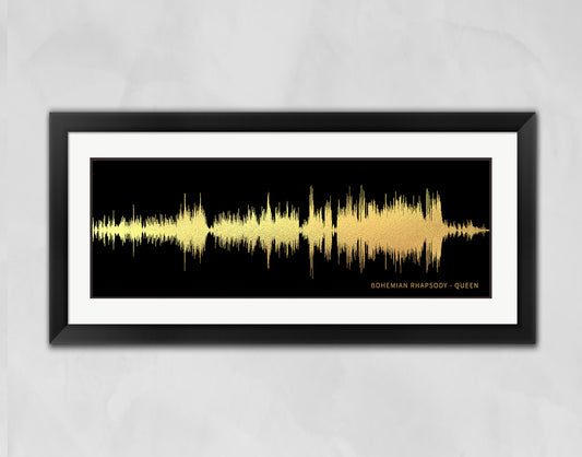 Song Wave Art | Personalized Gift From Your Favorite Song | Queen "Bohemian Rhapsody"