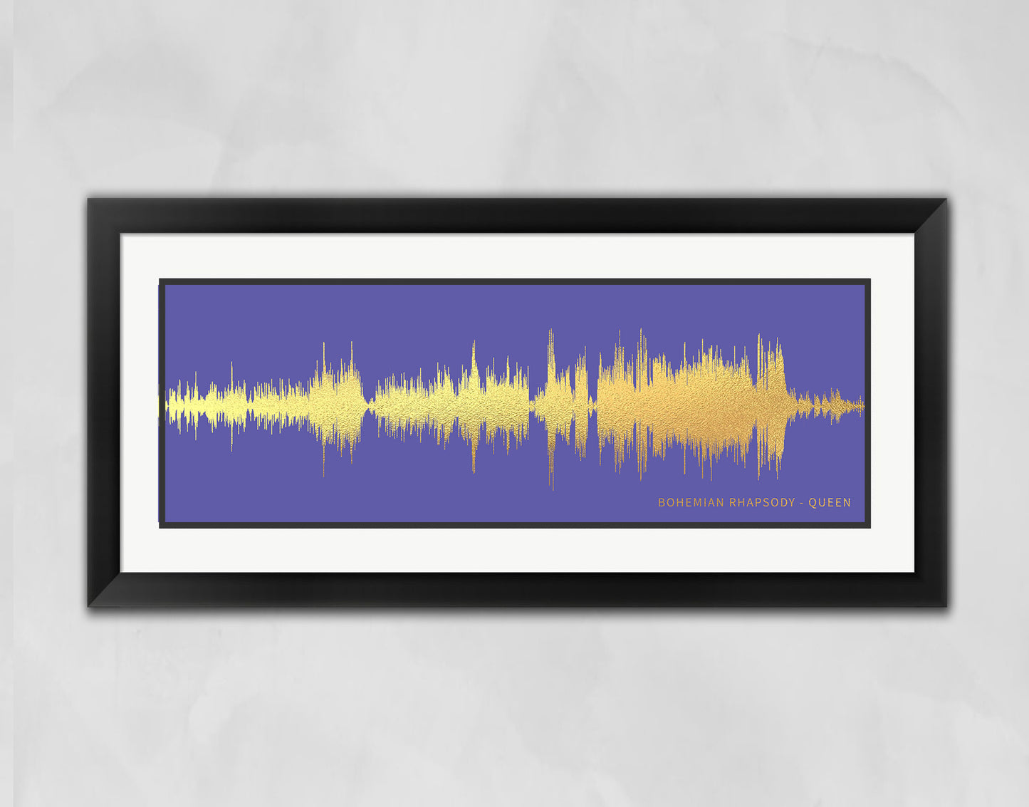 Song Wave Art | Personalized Gift From Your Favorite Song | Queen "Bohemian Rhapsody"
