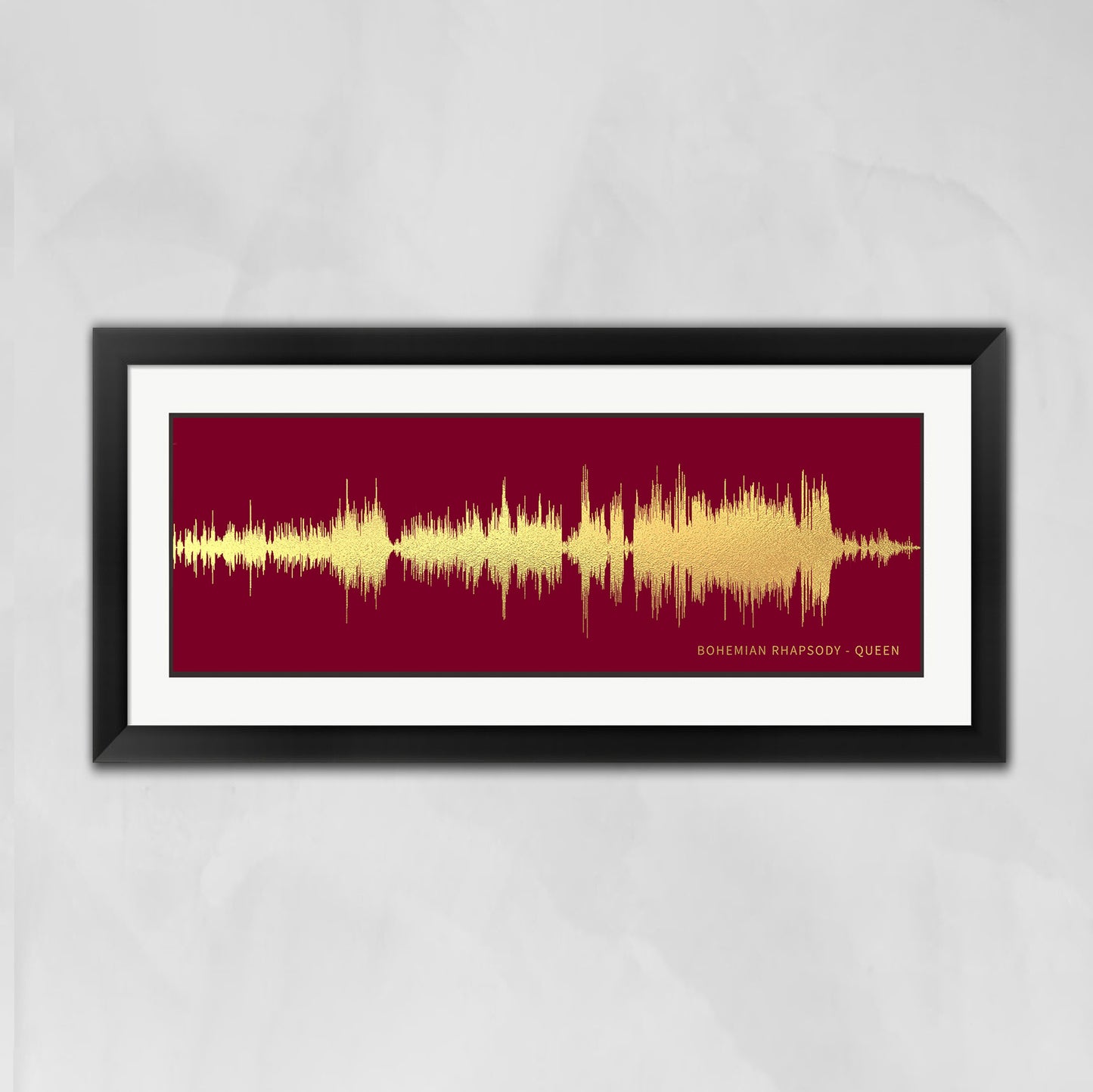 Song Wave Art | Personalized Gift From Your Favorite Song | Queen "Bohemian Rhapsody"