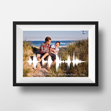 Load image into Gallery viewer, Fathers Day Gift For Dad, Picture Sound Wave Father's Day Gift