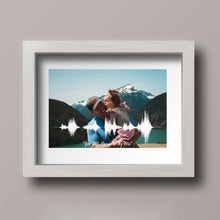 Load image into Gallery viewer, Custom Fathers Day Gift For Dad, Picture Soundwave Art Print