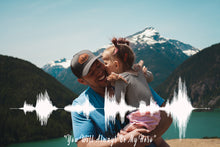 Load image into Gallery viewer, Custom Fathers Day Gift For Dad, Picture Soundwave Art Print