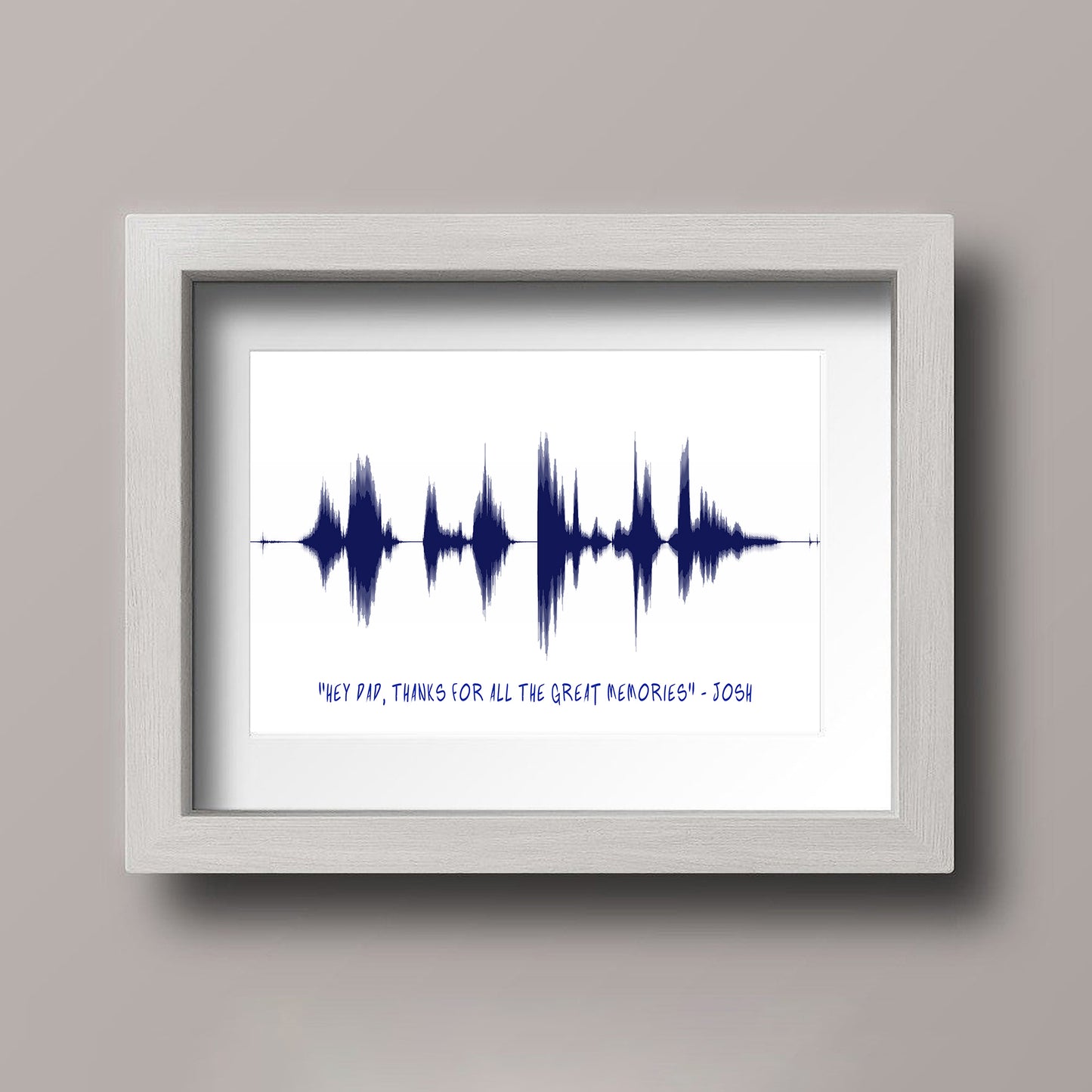 Valentines Day Gift For Boyfriend - Sound Wave Art Print Valentine's Day Gift For Husband | I Love you Soundwave Art