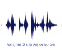 Load image into Gallery viewer, Valentines Day Gift For Boyfriend - Sound Wave Art Print Anniversary Gift For Husband | I Love you Soundwave Art