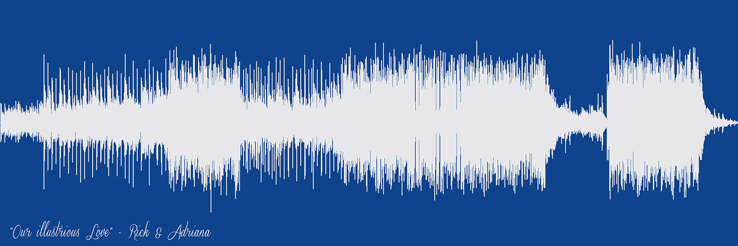 Soundwave Art Print Music Gift | Custom Song Wave Print | Music Wall Art