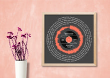 Load image into Gallery viewer, Grateful Dead Brokedown Palace Lyrics | Grateful Dead Song Lyrics Wall Art | Soundwave Art | Gift For Boyfriend