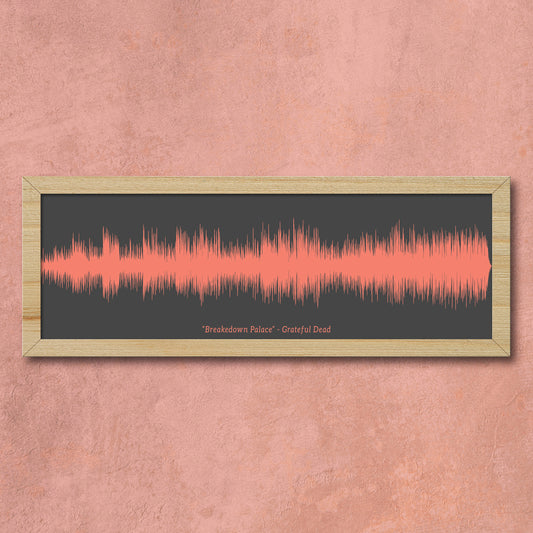 Grateful Dead Brokedown Palace Soundwave Art | Sound Wave Art | Gift For Husband | Gift For Parents