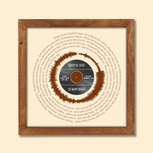 Load image into Gallery viewer, So Many Roads Lyrics - Grateful Dead | Song Lyrics Wall Art | Gift For Husband | Soundwave Art