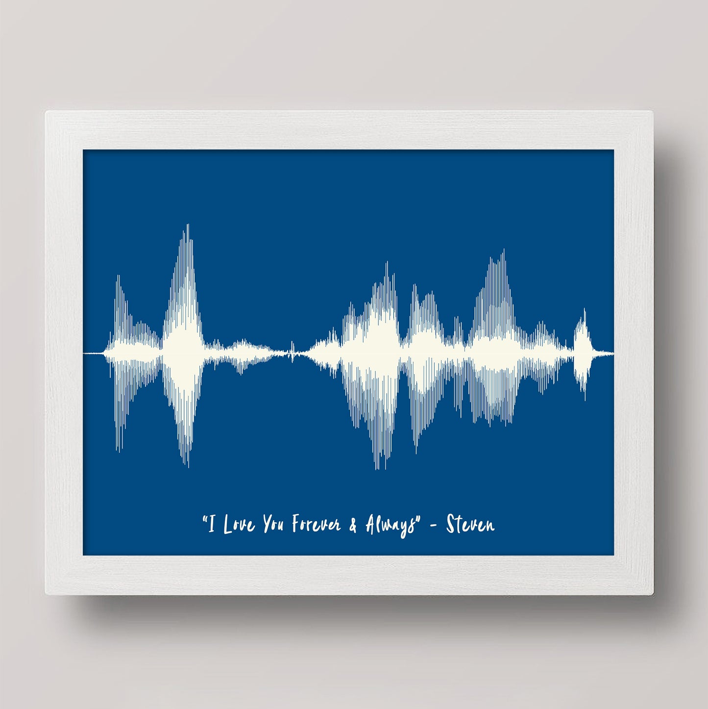 Valentines Day Gift For Boyfriend - Sound Wave Art Print Valentine's Day Gift For Husband | I Love you Soundwave Art