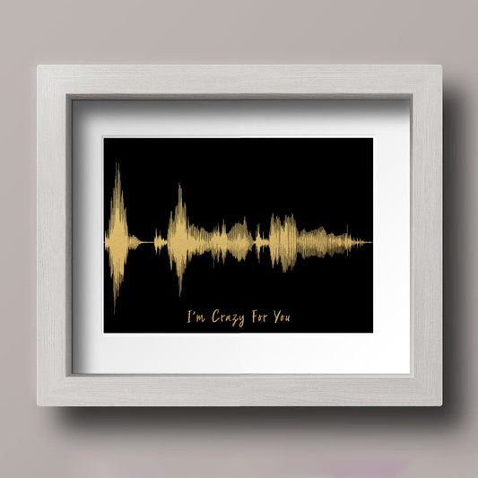 Valentine's Day Gift For Boyfriend, Voice Wave Art Print Valentines Day Gift, Soundwave Art Print Valentines Gift For Husband