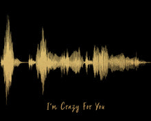 Load image into Gallery viewer, Valentine's Day Gift For Boyfriend, Voice Wave Art Print Valentines Day Gift, Soundwave Art Print Valentines Gift For Husband