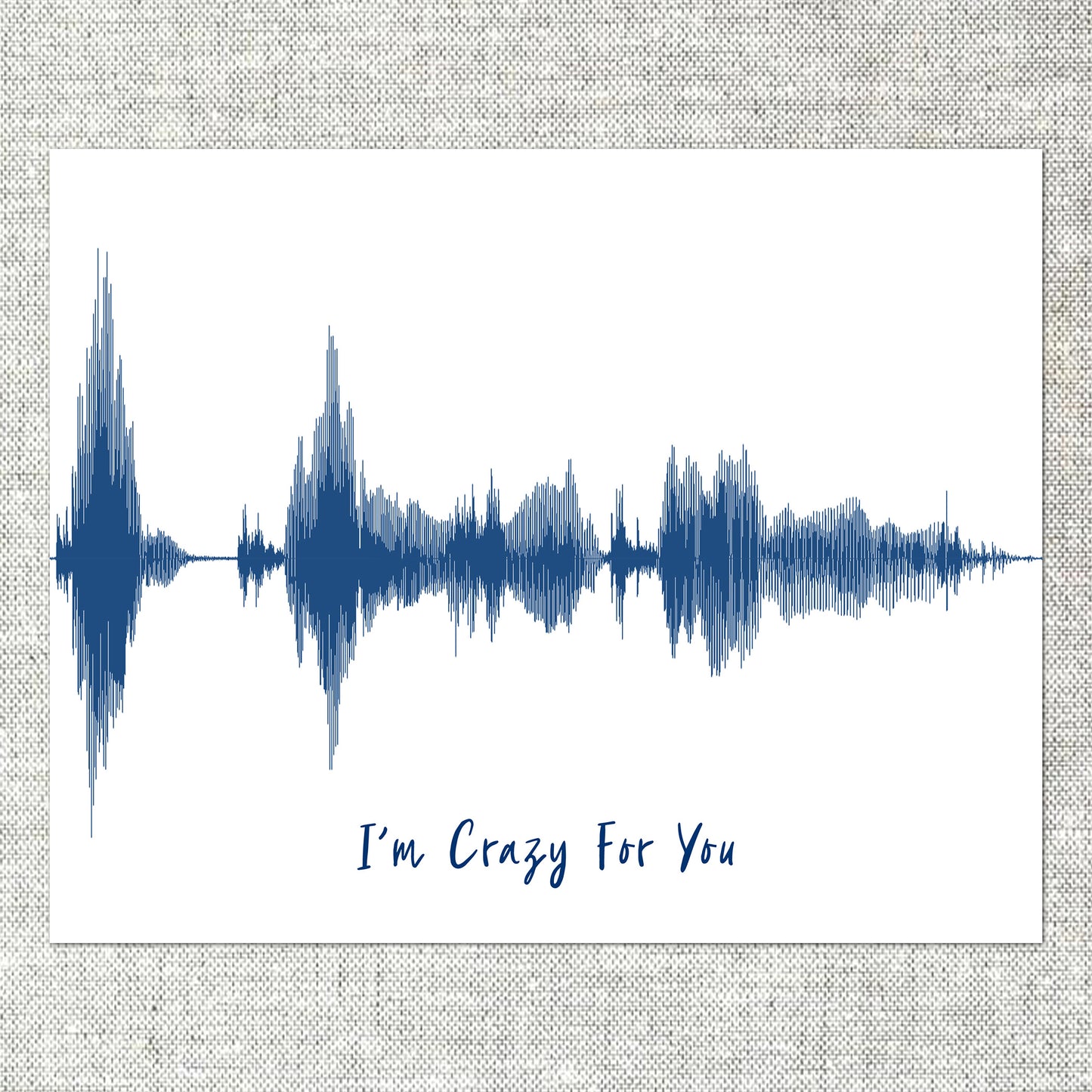 Soundwave Art Print Valentine's Day Gift for Him, Her