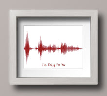 Load image into Gallery viewer, Soundwave Art Print Gift for Him