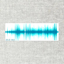 Load image into Gallery viewer, Sound Wave Print From Your Favorite Song | Sound Waves | Custom Sound Wave Art