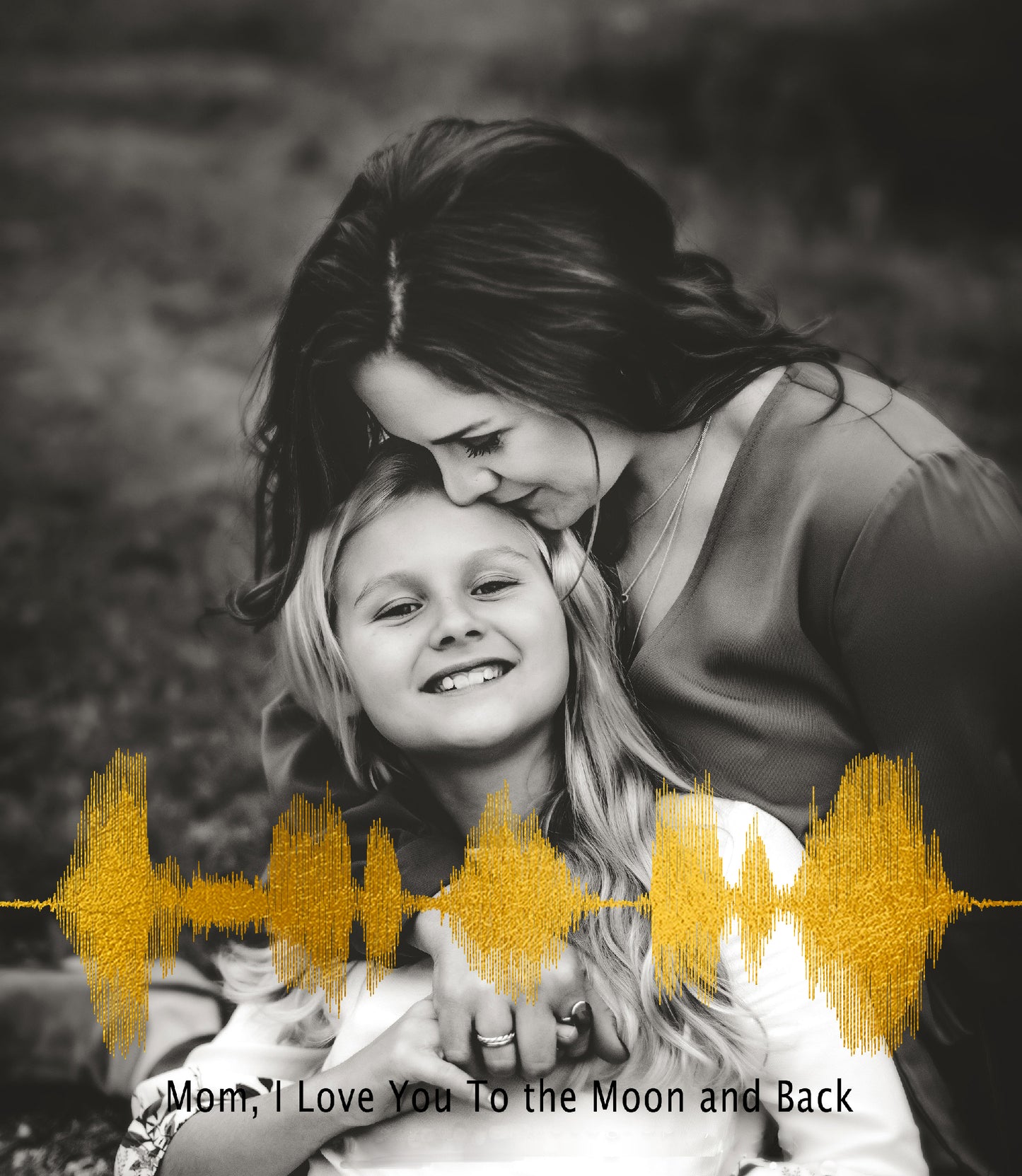 Soundwave Photo Print Gift For Mother's Day From Daughter. Gift For Mom