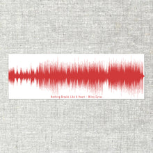 Load image into Gallery viewer, Custom Song Wave Print From Your Favorite Song - Custom Sound Wave Art
