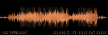 Load image into Gallery viewer, Old Town Road Song Wave Print - Custom Song Wave Gift - Old Town Road by Lil Nas X