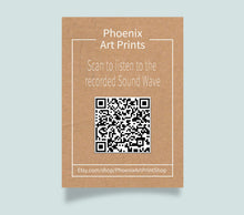 Load image into Gallery viewer, Spiral Sound Wave Print With Lyrics | Custom Song Gift