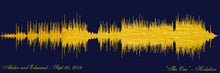 Load image into Gallery viewer, Song Wave Print Anniversary Gift For Boyfriend, Soundwave Art , Custom Song Wave Art
