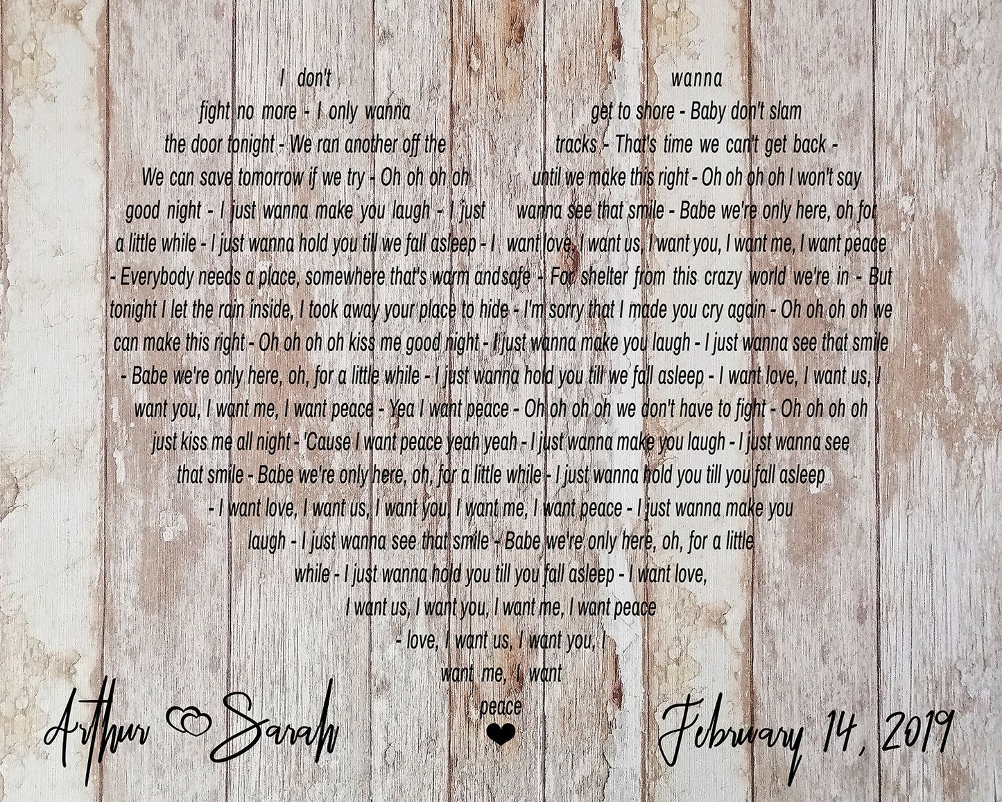 Song Lyrics Wall Art, Wedding Song Art Canvas, Canvas Wall Art, Wedding Gift Canvas