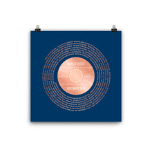 Load image into Gallery viewer, Song Lyrics Print | Personalized Gift For Him | Song Lyrics Guns N Roses November Rain