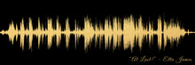 Load image into Gallery viewer, Song Wave Art Print From Your Favorite Song | Soundwave Art Personalized Gift | Anniversary Gift For Him | At Last! Etta James