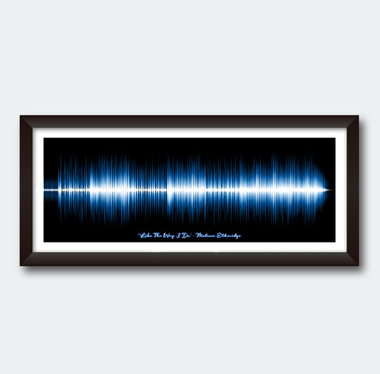 Gift for Boyfriend | Soundwave Art | Custom Song Wave Print | Anniversary Gift for Husband