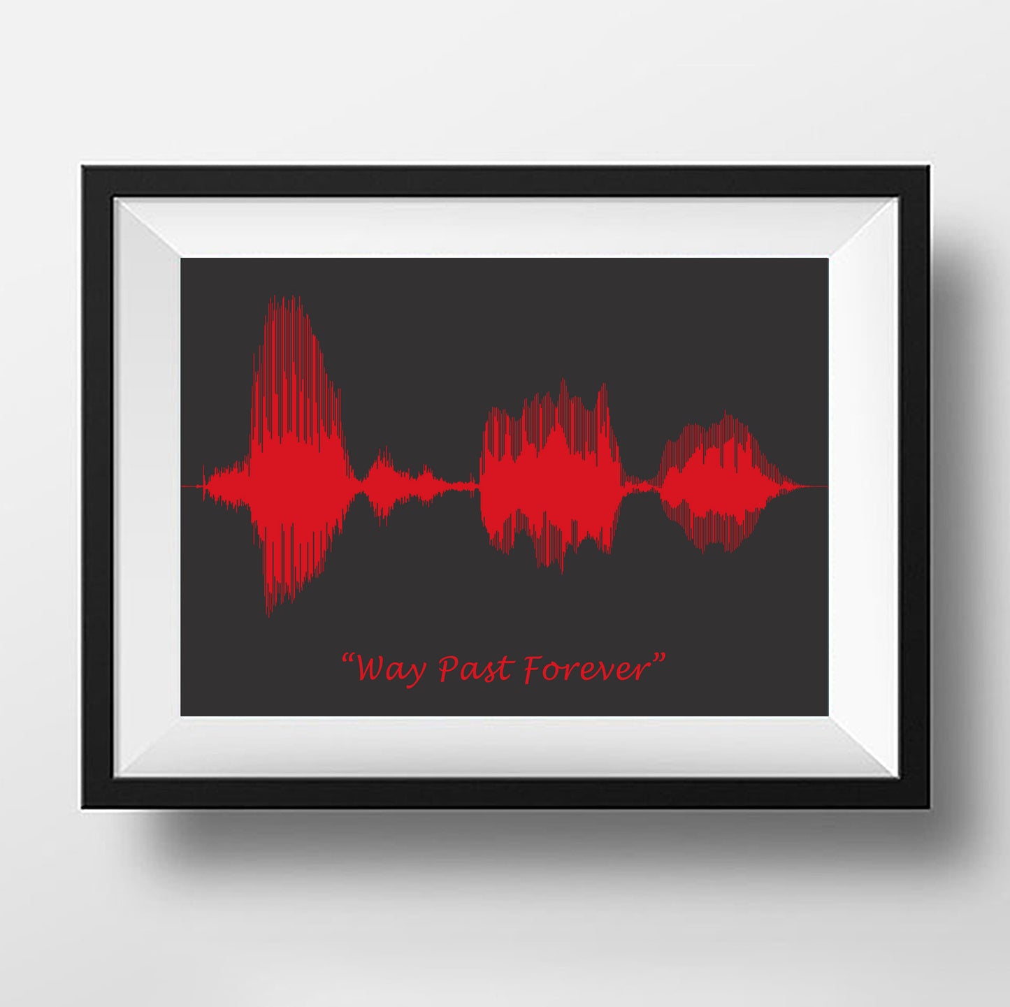 Soundwave Art Gift For Her | Sound Wave Art From Your Recording