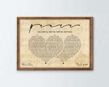 Load image into Gallery viewer, 1st Anniversary Gift for Him, Paper Anniversary Gift, Wedding Song Lyrics